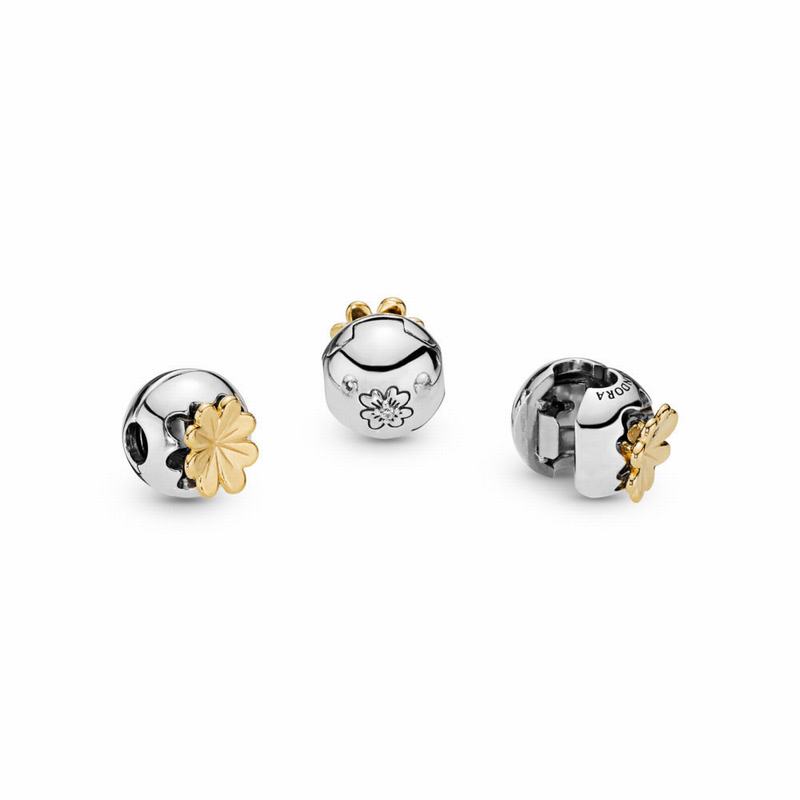 Pandora Australia Shine™ Shining Clover Charm - Sterling Silver | RFWDIG403